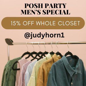 POSH PARTY MEN'S JOHNSTON & MURRHY 10 1/2M WINGTIP  Tan Calfskin-Beige Linen